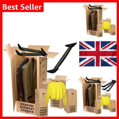 Kleiderschrank Kleiderboxen 3 Stück doppelwandig Umzug Aufbewahrung 99,1x45,7x43,2cm