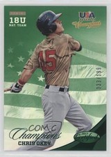 2013 USA Baseball Champions Certified National Team Mirror Green Chris Okey 0q3