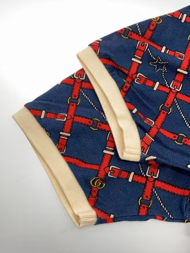 GUCCI/Polo shirt/Size M/--/Navy/All-over print/RY21003189// image 6