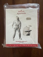 2016 SDCC EXCLUSIVE HALLMARK STAR WARS BEGINNINGS BOBA FETT ORNAMENT KEEPSAKE