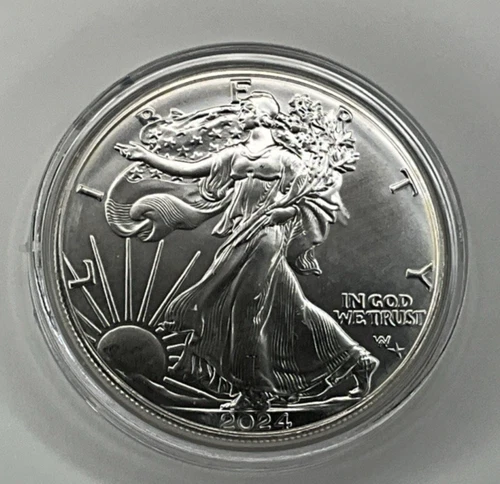 2024 (P) $1 American Silver Eagle Star Privy 1 oz