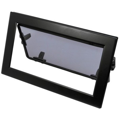 Lewmar Flush Mitre 5 schwarz 263x448mm Portlight Boot Yacht Aluminium Luke