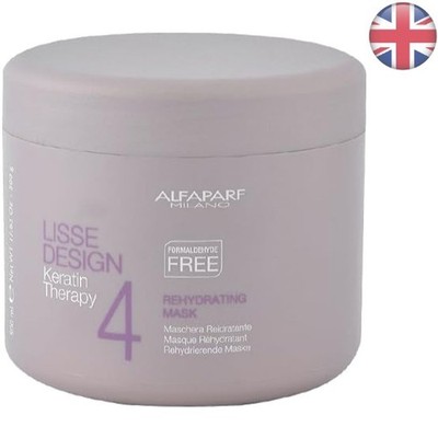 500 ml Haar Feuchtigkeitsmaske - AlfaParf Lisse Design Keratin Formula