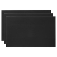 PATIKIL 6x10 Inch Anodized Aluminum Sheet Metal, 3Pcs Laser Inch, Black
