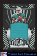 2020 Panini Obsidian #VM-3 Tua Tagovailoa Volcanic Material #/100