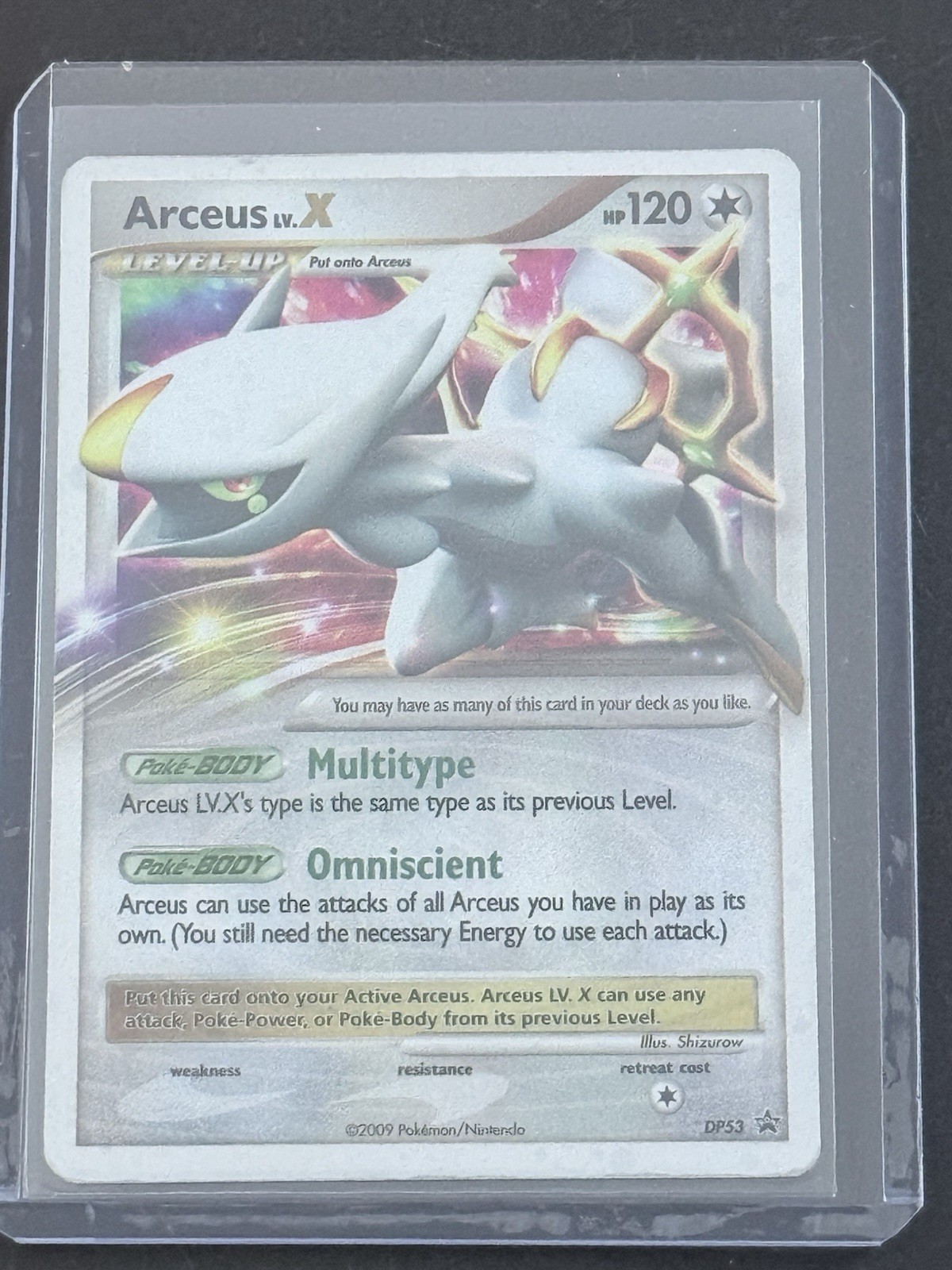 Pokémon TCG Arceus LV.X Holo Rare Black Star Promo DP53 (Ungraded MP)