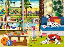 Ravensburger Pets Palm Springs 500 Piece Jigsaw Puzzle Unique Piece Design