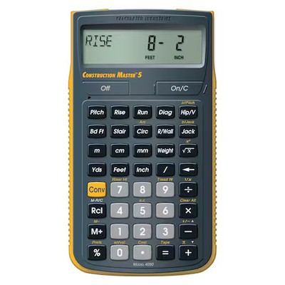 Calculated Industries 4050 Construction Calculator, 5 5/8 Lx3 In W