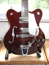 GRETSCH G5122DC DOPPIO TAGLIO COME NUOVO BIGSBY B60 CODA CON CUSTODIA NERA 535-#13