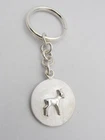 Bambi: 925 Silver Keychain With Fawn - Ungulate - Deer