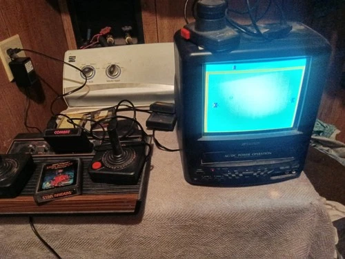 Atari Video Computer System CX-2600A Console tested 4 Games
