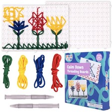 Calm Down Threading Boards  Set of 2  Sensory Activity Board  Autism Toys ...