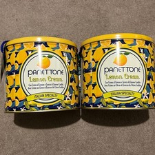 Chiostro Di Saronno Italian Lemon Cream Panettone Cake Treat  2 X 1 kgGift Tins 