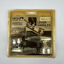 NEW 1 Pair Delta RP7528 Chrome Handles with Crystal Levers Vintage Old Stock