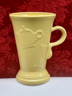 CHRISTMAS ~ Fiesta HCL ~ Yellow Sunflower ~ 6'' Footed Coffee Tea latte Mug 16oz
