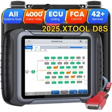 XTOOL D8S V2.0 OBD2 All System Bidirectional ECU Coding Diagnostic Tool Topology
