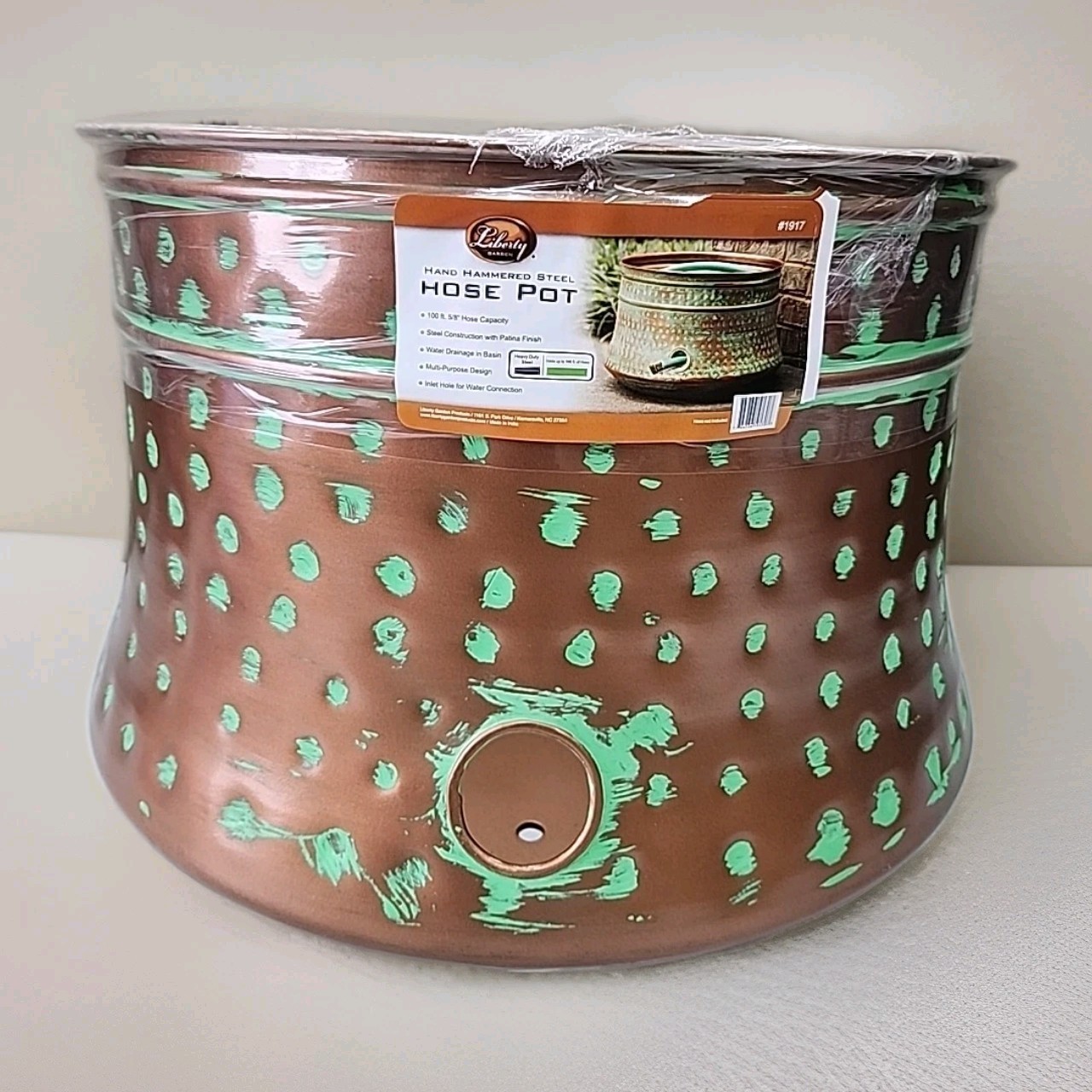 NEW Liberty Garden 1917-G Hose Pot, Hammered, Patina