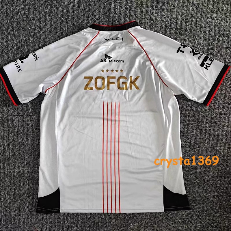 2025 New LCK Team T1 Uniform Jersey S15 TShirt Faker Zofgk LOL TEE