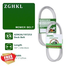 ZGHKL Mower Deck Belt 42" Craftsman Husqvarna Poulan AYP 1/2" x 101"