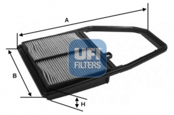 UFI Luftfilter 30.228.00 Filtereinsatz FüR Honda EV EU ET RN ES FR Civic EP 7 5-image