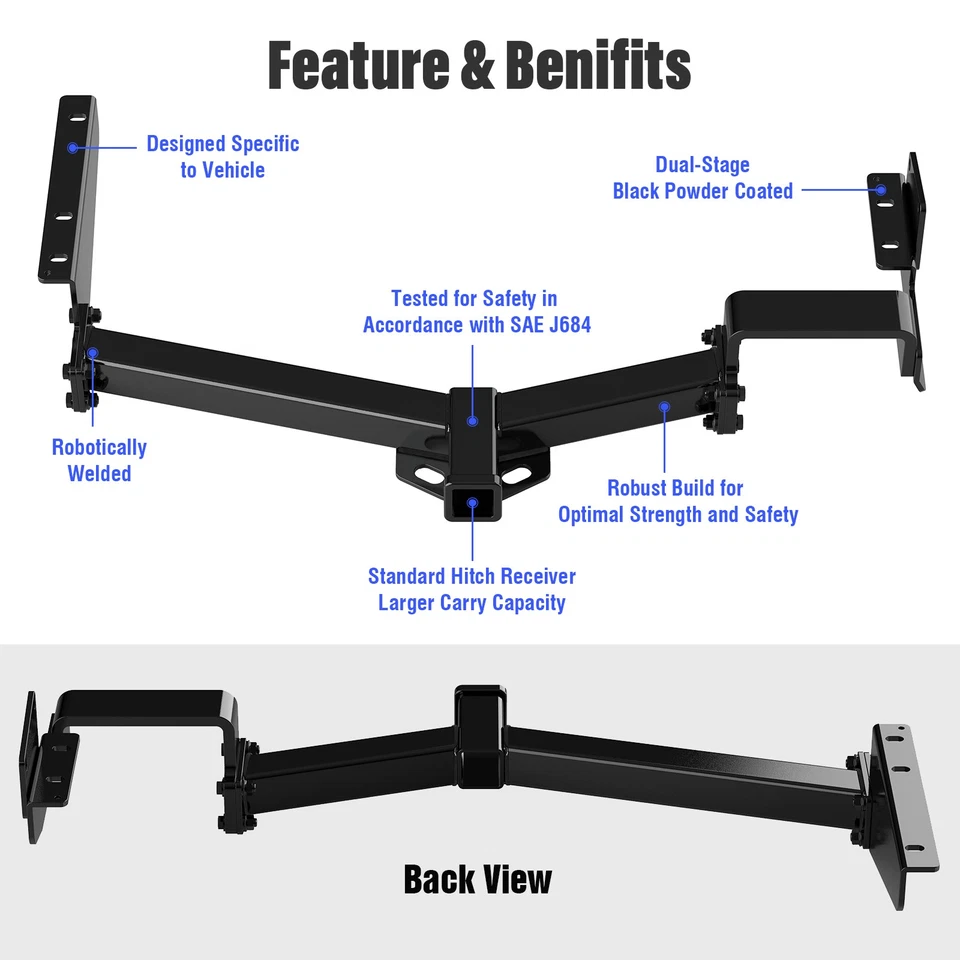 APS Class 3 Trailer Hitch Receiver for Toyota Highlander 2008-2013 - Image 2 of 4