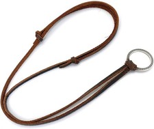 Decker Glasses Necklace Sunglasses Holder Hanging Ring Leather Cord Silver Ring