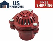 4" NPT Cast Iron Foot Valve FV-400 Pump Suction Hose Priming Water Service