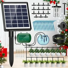 🏆50FT Solar Automatic Watering Kit for Garden Automatic Drip Pipe Watering