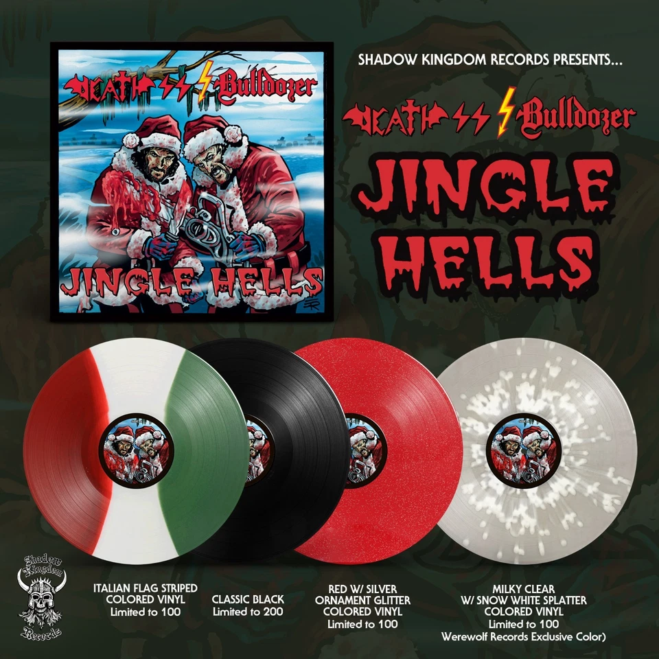 DEATH SS / BULLDOZER – Jingle Hells EP (LIM. 100 ITALIAN FLAG COL LP*THRASH/DOOM - Image 2 of 2