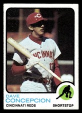 1973 Topps Baseball Dave Concepcion #554 EX/MT Cincinnati Reds High #