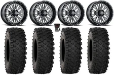 ITP Momentum 15" Wheels Milled 32" ATX470 Tires Can-Am Commander Maverick