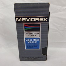Memorex VHS Video Head Cleaner Cassette Safeguard System w/ Case NO Fluid