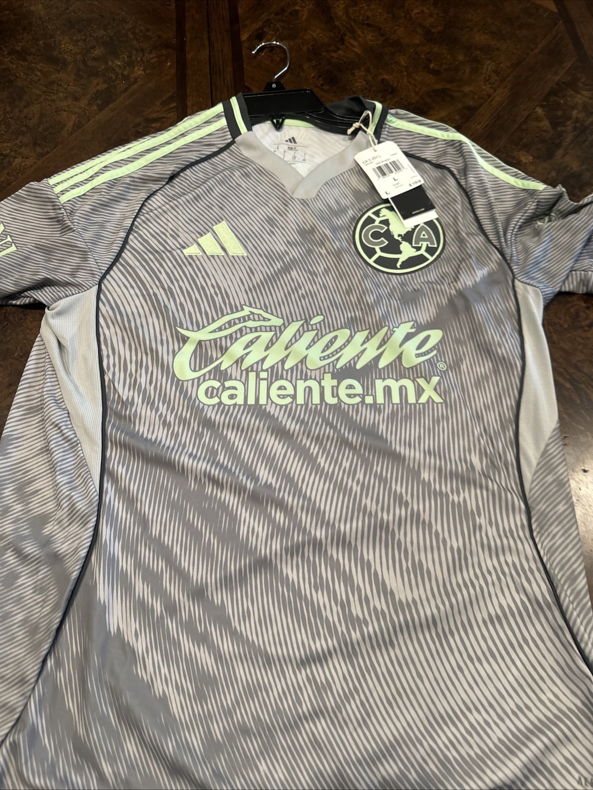 adidas Club America Third Jersey Long Sleeve Men’s L  Gray 2025/26