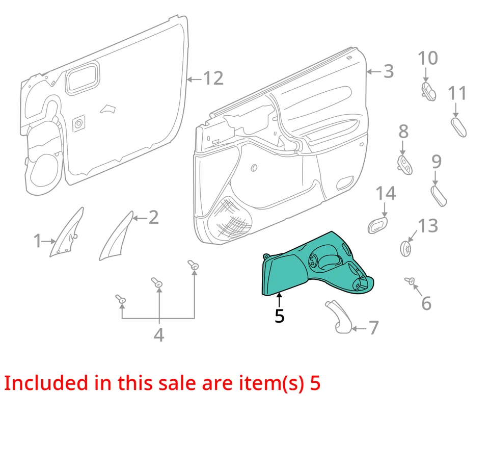 SE ADAPTA A 2000-2002 SATURN L100 L200 MANGO ASM FRT S/D PULL *M 22672461 - NUEVO OEM Foto 3 de 4