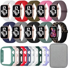 10 Pack Nylon Stretchy Bands for Apple Watch 40mm 41mm 42mm 44mm 45mm 46mm