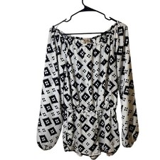 SHOW ME YOUR MUMU Women’s Medium Black & White Short Romper Made in USA