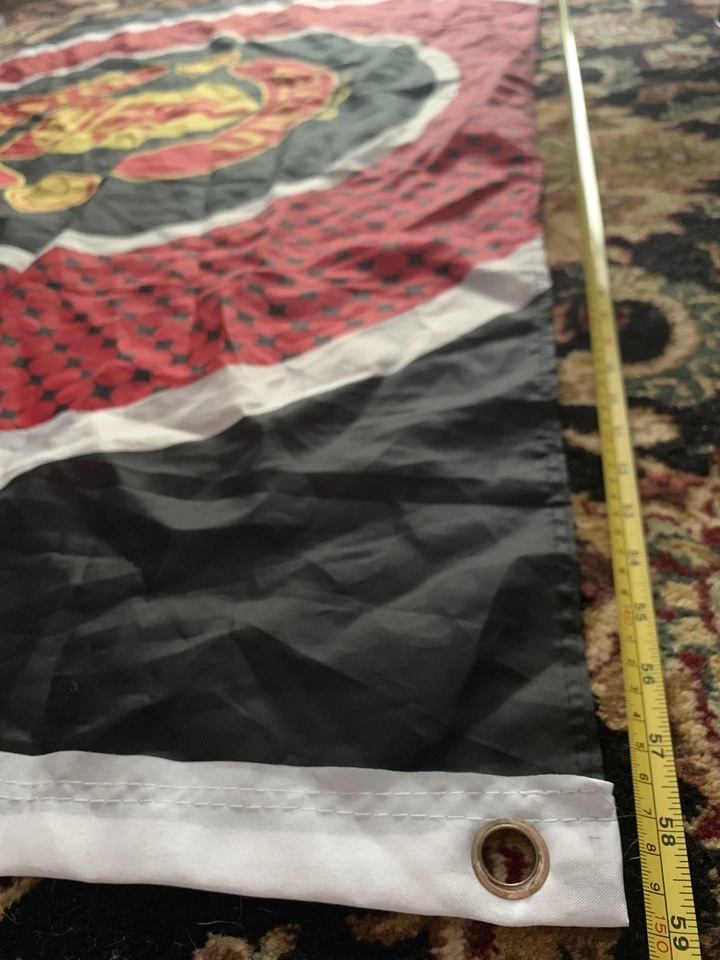 Bandera/estandarte tamaño completo Manchester United Futbol Club diseño único rojo - (3x5 pies) Foto 3 de 4