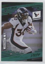 2021 Panini Prestige Xtra Points Premium Green 37/199 Phillip Lindsay #27 2xd