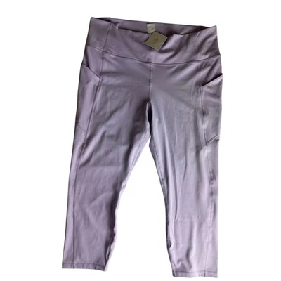 Fabletics Pureluxe Leggings NWT 2X Purple Light Lavender Active Capri Yoga - Image 1 of 4