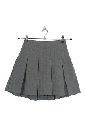 HOLLISTER Skort Dames Pantalon court T EU 34 gris clair style décontracté - Photo 1/4