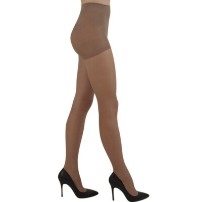 YourTights Sheer Shade Tan Nude Tights 11 Denier Hosiery Made in USA New NWT 