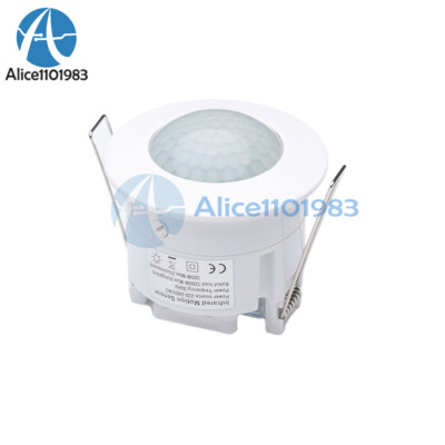 AC 85-265V LED Ceiling Intelligent Adjustable Body Infrared Sensor Switch 3-6M #