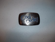 Vintage Chambers Belt Co. Belt Buckle 'Cool Dude' USA Nice L K