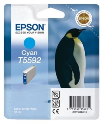 Original Epson T5592 Pinguin cyan Stylus Foto Photo RX700 o.V.
