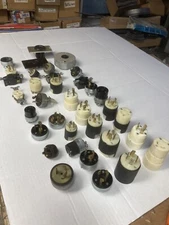 34 TWIST-LOCK "Turn and Pull" RECEPTICLES MOST ARE NEW UNUSED