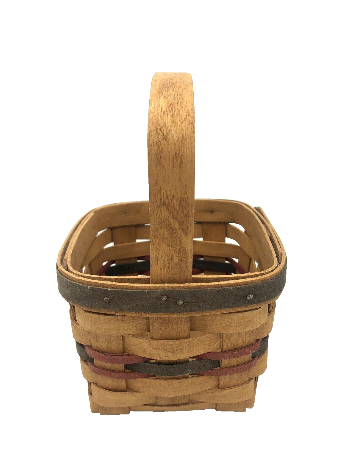 1993 Inaugural Basket Longaberger Handwoven Wicker Picnic Combo Americana GUC