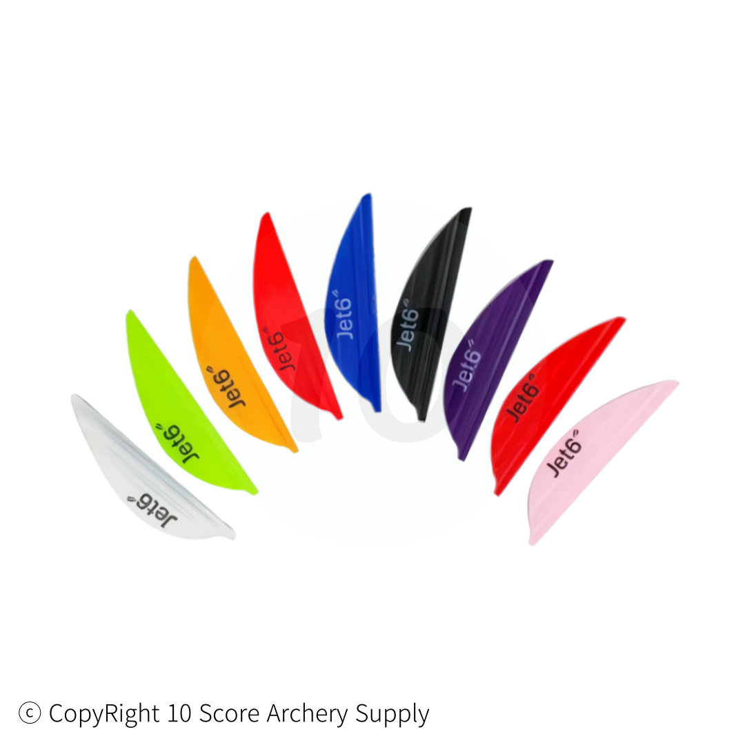 Jet6 Spin Vanes, Archery Fletches Arrow Fletching For DIY Shafts