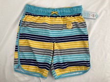 Cat  Jack Kids Swim Shorts Size M-Husky 8/10 Multicolor Drawstring NWT