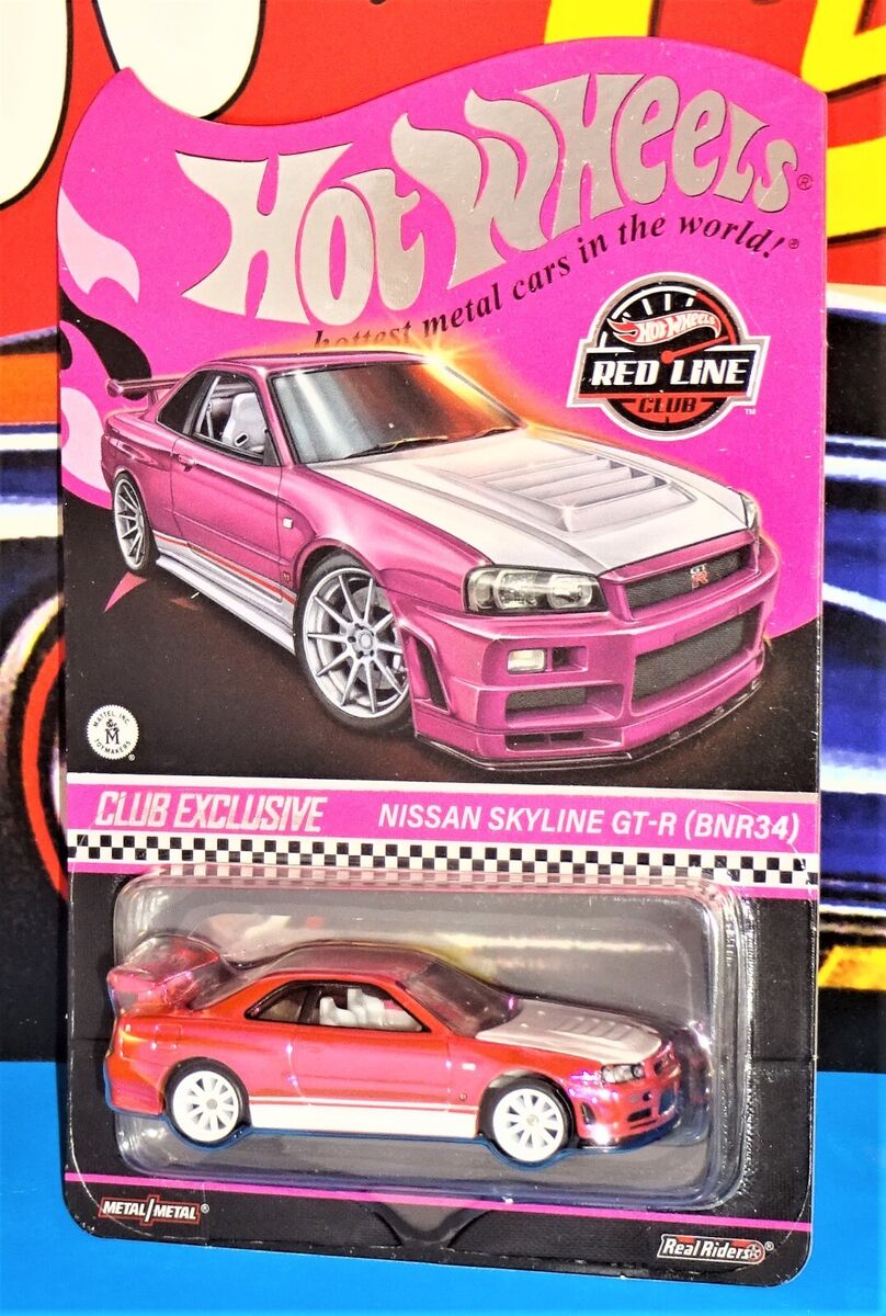 日本最大の 2023 Wheels Hot Red (BNR34 GT-R Skyline Nissan Club Line 乗用車