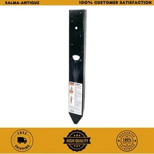 Fence Post Repair 12-Gauge E-Z Mender Black Powder-Coated Long-Lasting Use